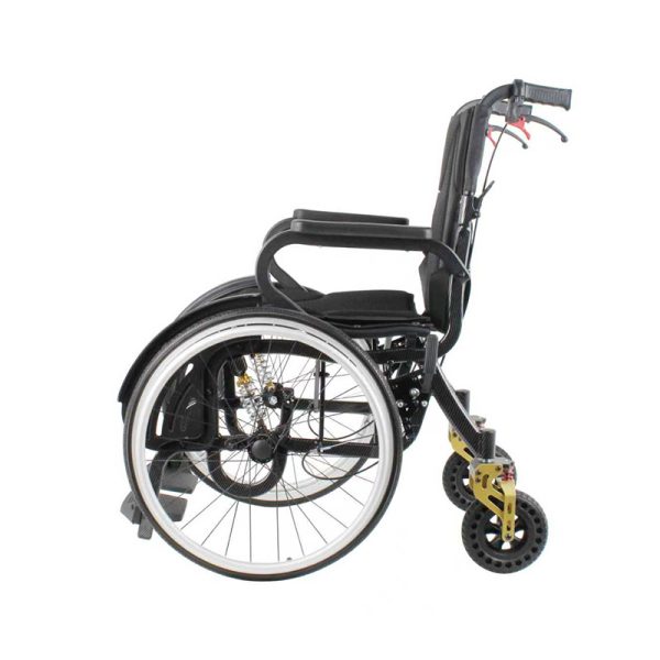 02 Compact Manual Wheelchair YSM2006 with Advanced Shock Absorption and Foldable Convenience