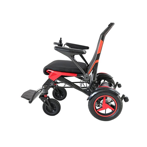 03 Carbon Fiber Electric Wheelchair with Dual Motors and Ergonomic Comfort