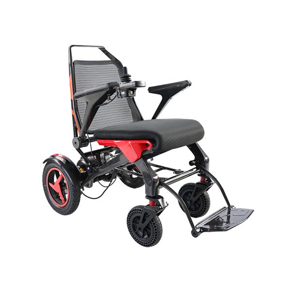 04 Carbon Fiber Electric Wheelchair with Dual Motors and Ergonomic Comfort