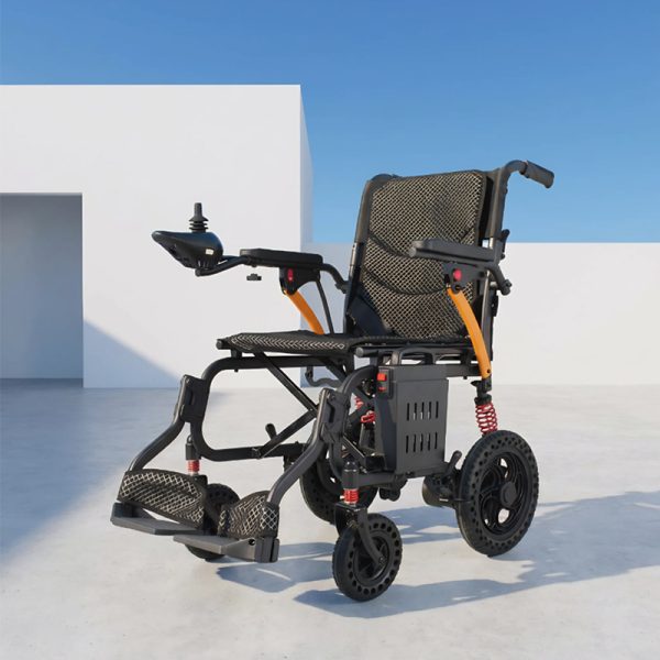 06 Lightweight Electric Wheelchair YSE117 – Dual-Motor Foldable Mobility Chair