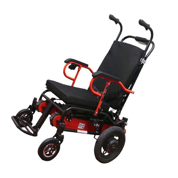 Electric Stair Climbing Wheelchair with Adjustable Foldable Design & Breathable Cushion