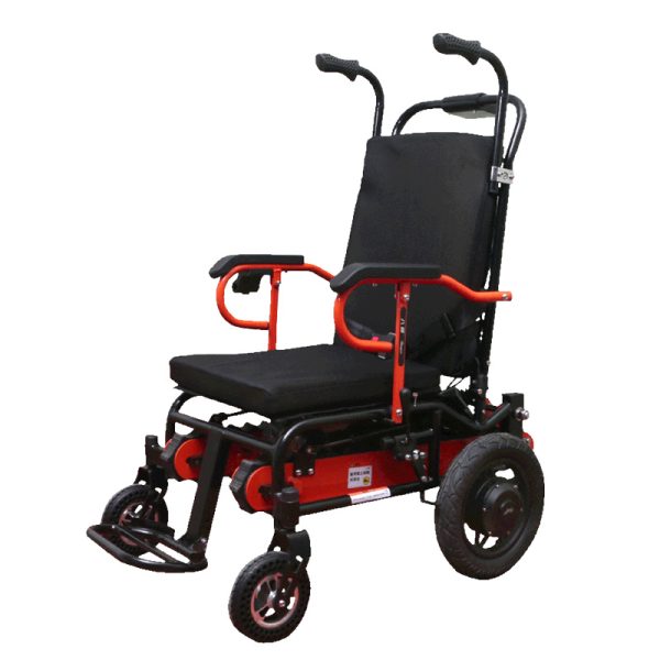 Electric Stair Climbing Wheelchair with Adjustable Foldable Design & Breathable Cushion