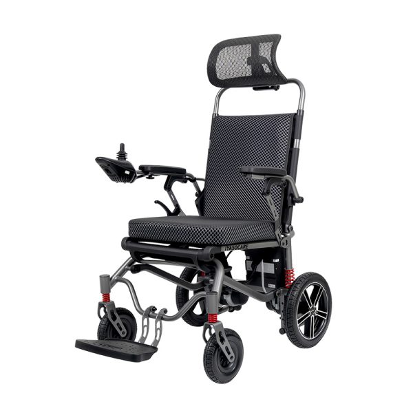 Electric Reclining Wheelchair YSE148 with Adjustable Armrest, Footrest & Quick-Release Battery