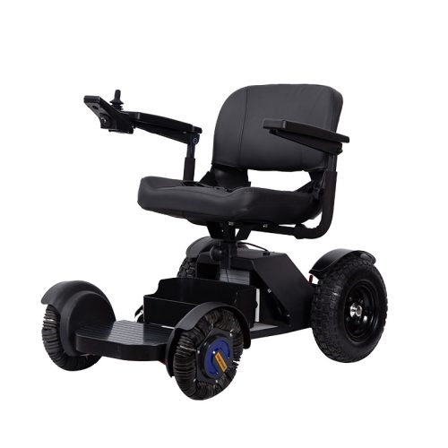 Electric Wheelchair YSE149 with Flying Wing Suspension & Leather Seat