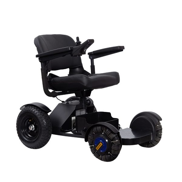 02 Electric Wheelchair YSE149 with Flying Wing Suspension & Leather Seat