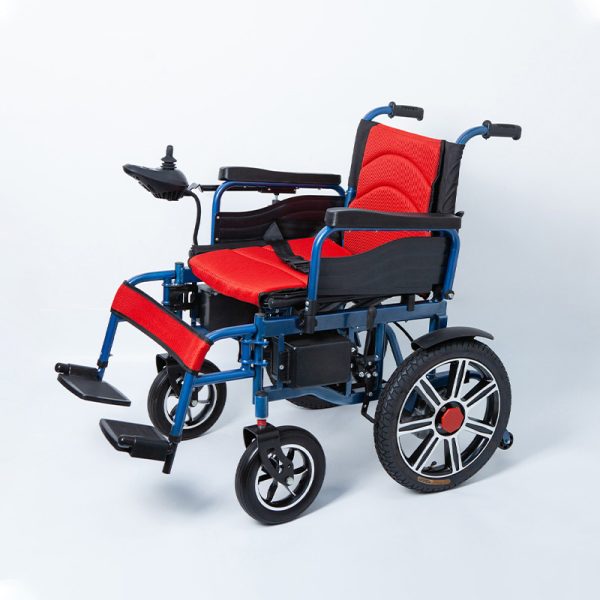 01 Wide Seat Folding Electric Wheelchair YSE131 for Adults, 130kg Load