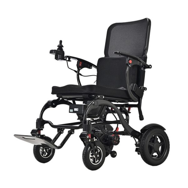 01 Carbon Fiber Folding Electric Wheelchair YSE140, Airline Approved, Lightweight Travel Mobility Chair