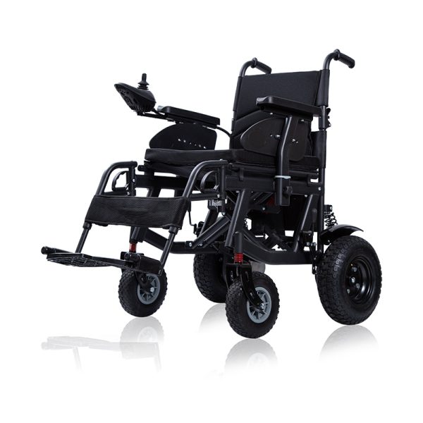 Steel Frame Folding Electric Wheelchair YSE126 – 100kg Load, 15KM Range, 250W Dual Motors