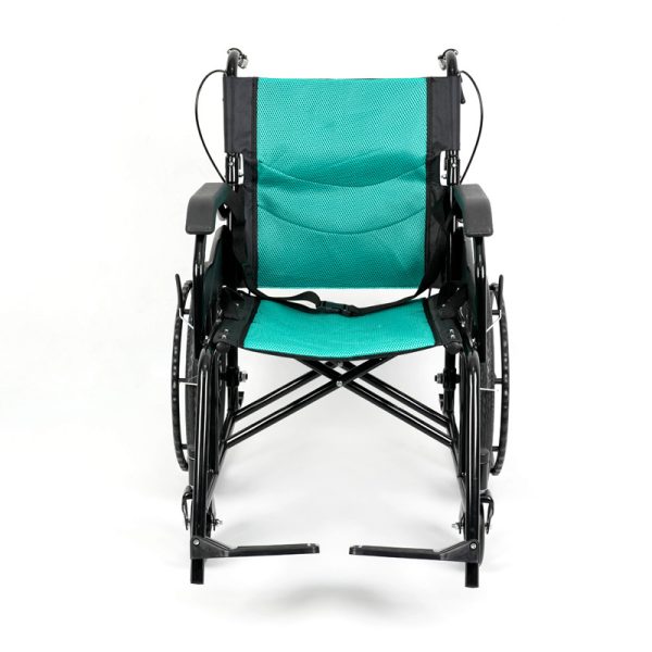 Lightweight Folding Manual Wheelchair YSM2011 with Steel Frame & PU Wheels