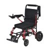 04 Lightweight Folding Electric Wheelchair YSE142 – Airline Approved Travel Power Chair, Dual 150W Motors