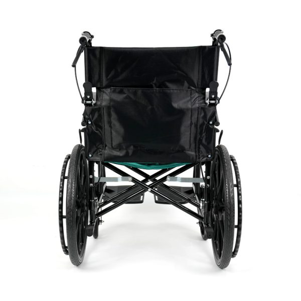 Lightweight Folding Manual Wheelchair YSM2011 with Steel Frame & PU Wheels