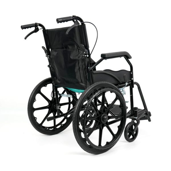 Lightweight Folding Manual Wheelchair YSM2011 with Steel Frame & PU Wheels