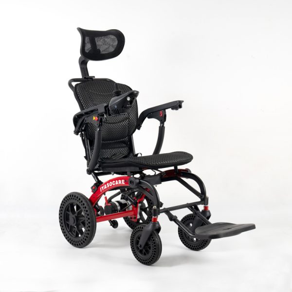 Ergonomic Foldable Electric Wheelchair YSE147 ith Headrest & Dual Motor