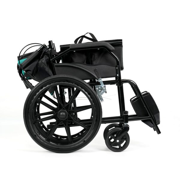 Lightweight Folding Manual Wheelchair YSM2011 with Steel Frame & PU Wheels