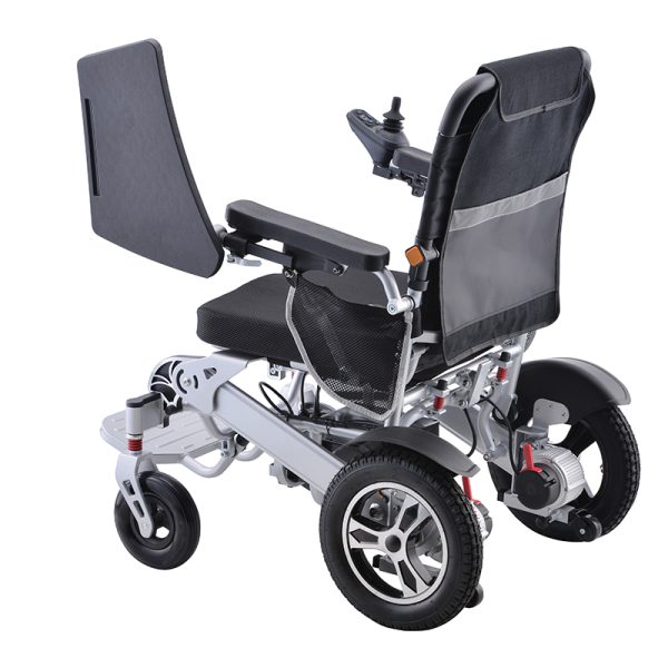 12 Foldable Electric Wheelchair with Dual Motors & Lithium Battery