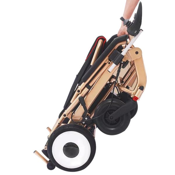 9 Folding Aluminum Electric Wheelchair YSE141 with 350W Brushless Motor