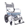 01 Folding Aluminum Commode Wheelchair YSM2058 with PU Wheels