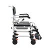 Aluminum Folding Manual Wheelchair YSM2057 with Commode, Lightweight PU Wheels