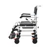 Aluminum Folding Manual Wheelchair YSM2057 with Commode, Lightweight PU Wheels