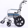 06 Folding Aluminum Commode Wheelchair YSM2058 with PU Wheels