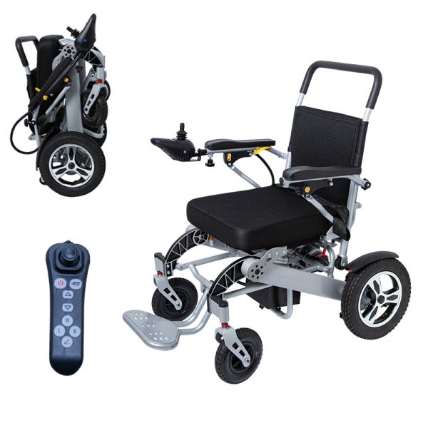 1(1)A Foldable Electric Wheelchair YSE130X - Lightweight Travel Auto Fold