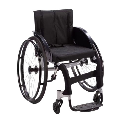 Aluminum Sports Wheelchair YSM2107 with Plastic Footrests