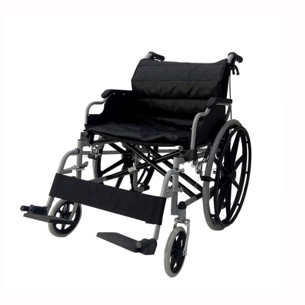 Ergonomic-Manual-Wheelchair Ergonomic Manual Wheelchair, Carbon Steel Frame & Portable Design