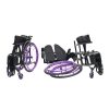 03 Lightweight Aluminum Sport Wheelchair YSM2115 with Butterfly Backrest