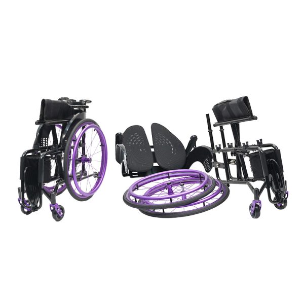 03 Lightweight Aluminum Sport Wheelchair YSM2115 with Butterfly Backrest