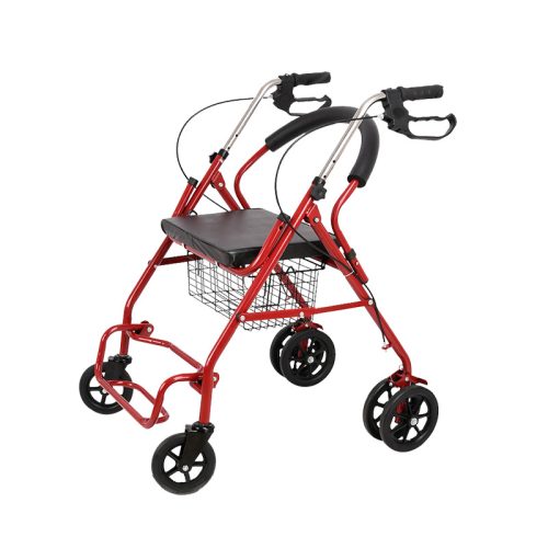 Walker-YSW7005-Folding-Rollator-Walker Walker YSW7005 Folding Rollator Walker with Seat & Self-Locking Brakes