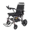 Foldable Electric Wheelchair YSE138  with Sand Black Finish, Aluminum Alloy Frame, Front Shock Absorber & PU Armrests