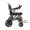 05 Foldable Electric Wheelchair YSE138 with Sand Black Finish, Aluminum Alloy Frame, Front Shock Absorber & PU Armrests