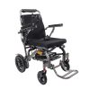 06 Foldable Electric Wheelchair YSE138 with Sand Black Finish, Aluminum Alloy Frame, Front Shock Absorber & PU Armrests