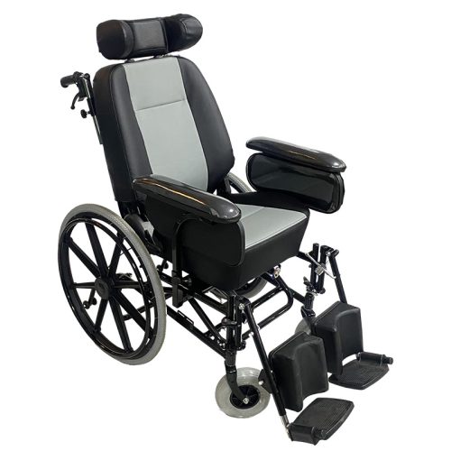 2 Heavy Duty Manual Wheelchair YSM2059 with Adjustable Seat, Backrest & Headrest