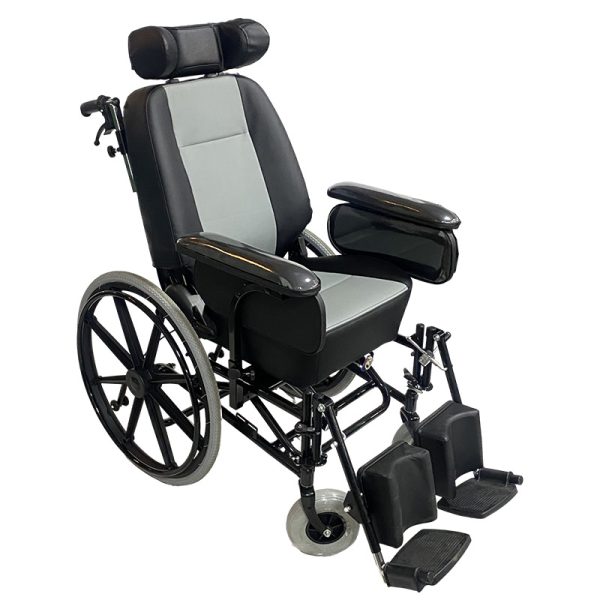 2 Heavy Duty Manual Wheelchair YSM2059 with Adjustable Seat, Backrest & Headrest