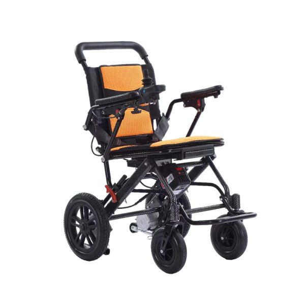 3 Carbon fiber water transfer printing Lightweight Folding Electric Wheelchair YSE137, Air Travel