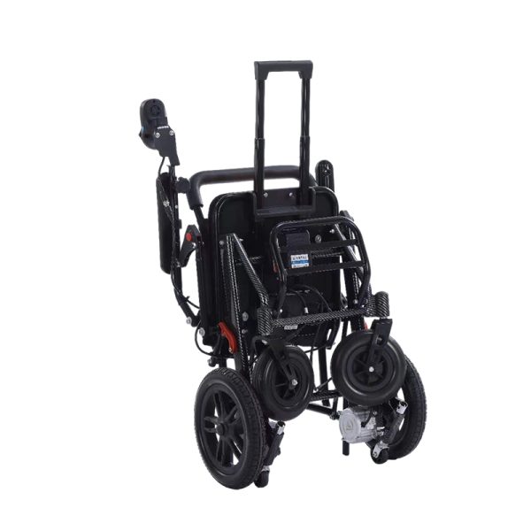 6 Carbon fiber water transfer printing Lightweight Folding Electric Wheelchair YSE137, Air Travel