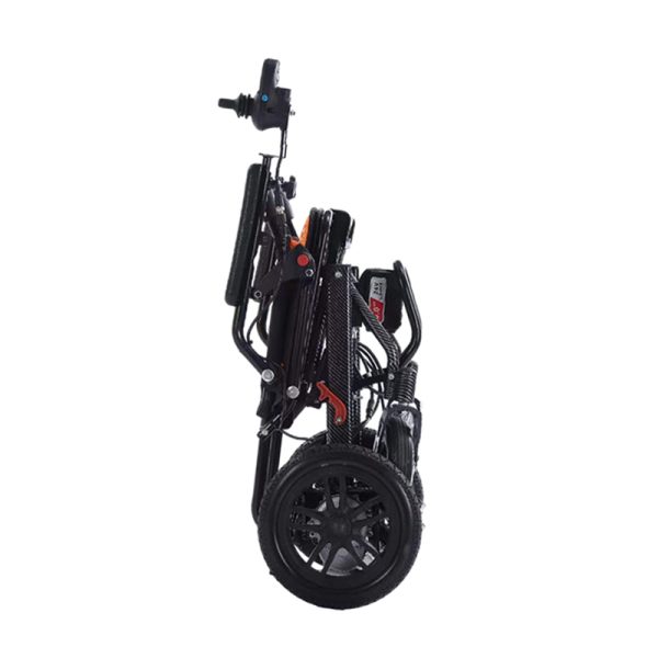 8 Carbon fiber water transfer printing Lightweight Folding Electric Wheelchair YSE137, Air Travel