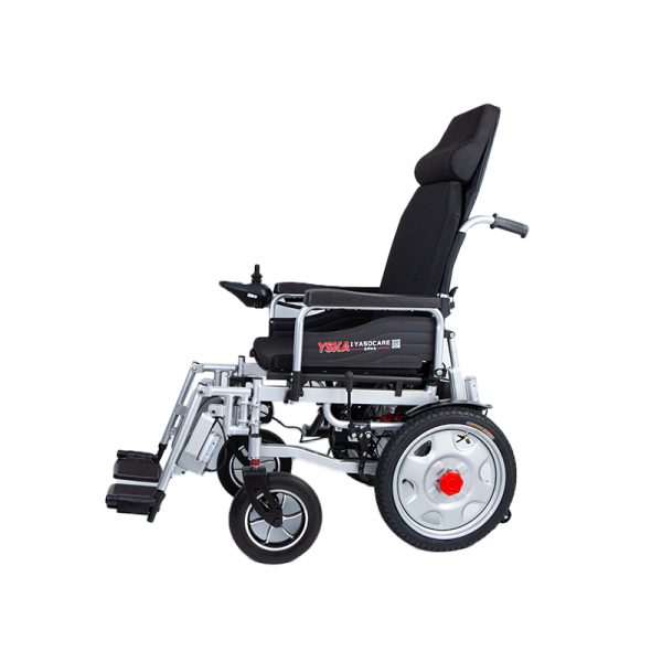 Foldable Electric Wheelchair YSE108 with 160° Reclining Backrest, Flip-Up Armrests & Adjustable Footrest