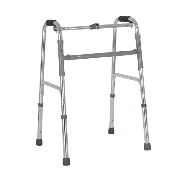 4372037457_1550269361 Folding Rollator Walker for Seniors YSW7002, Adjustable Height Steel Walker with Non-Slip Rubber Tips