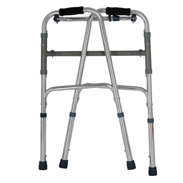 4374064894_1550269361 Folding Rollator Walker for Seniors YSW7002, Adjustable Height Steel Walker with Non-Slip Rubber Tips
